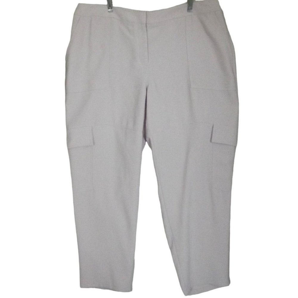 Express Cargo Pants XL x 28" Blush Pink Mid Rise Ankle dress dressy polyester